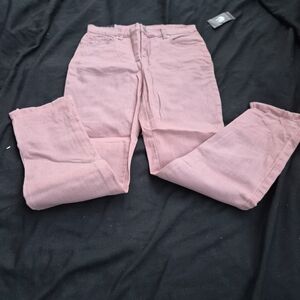 GV Gloria Vanderbilt Jeans Pale Pink 4 P  INSEAM 24 NWT